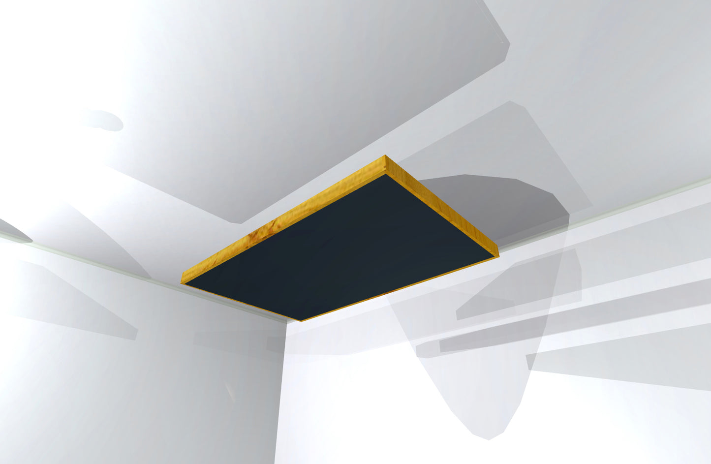 CEILING BAFFLE - Black & Golden Pecan