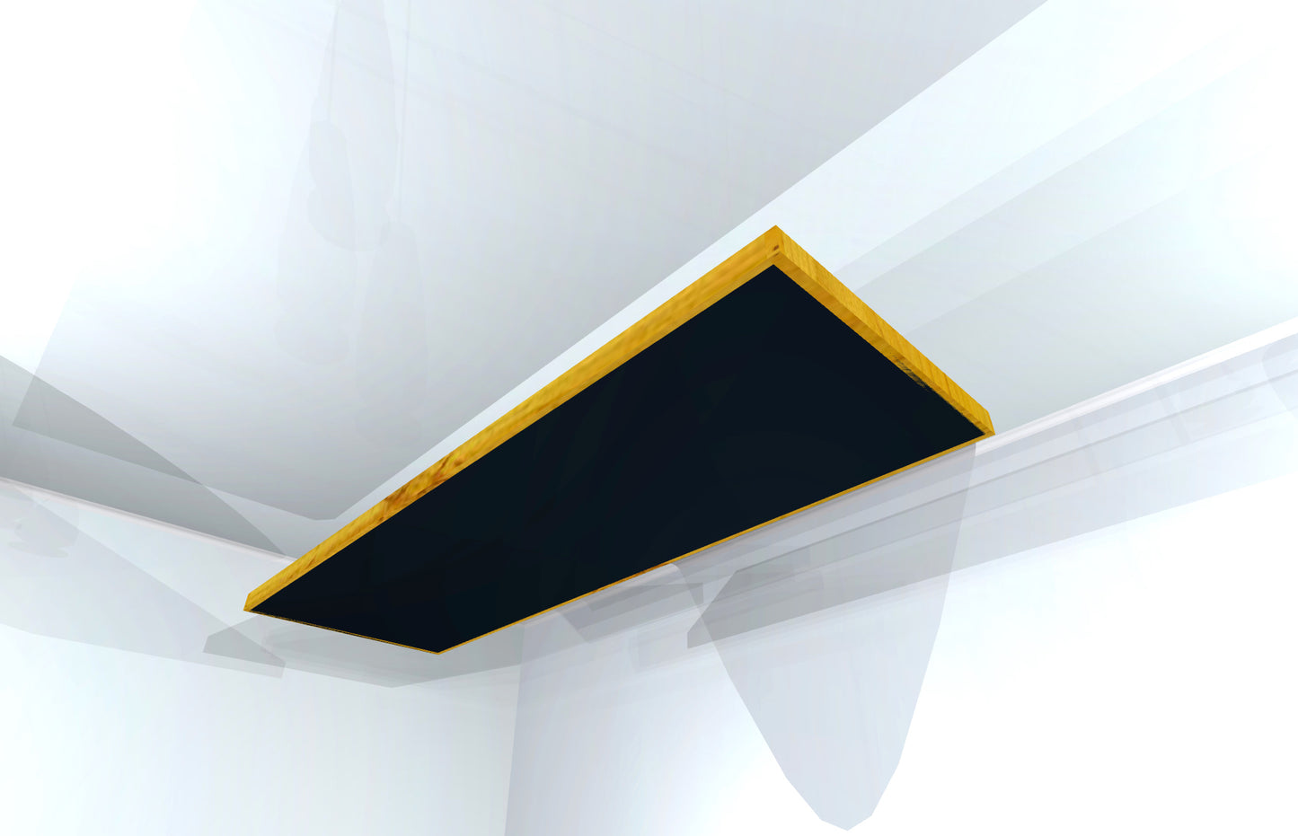 CEILING BAFFLE - Black & Golden Pecan