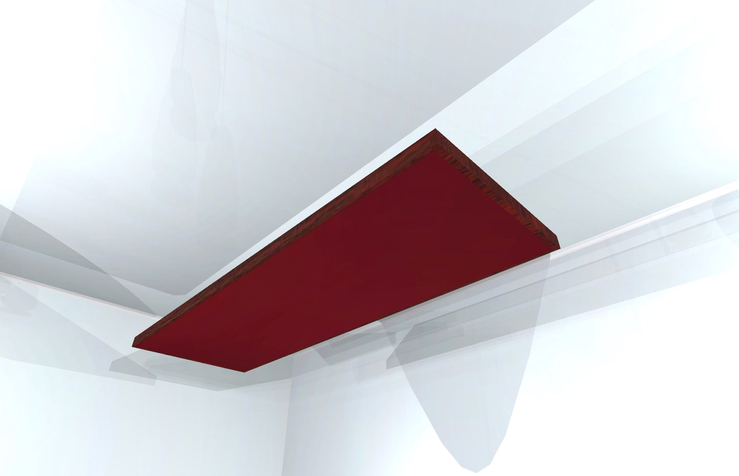 CEILING BAFFLE - Wine & Red Mahogany