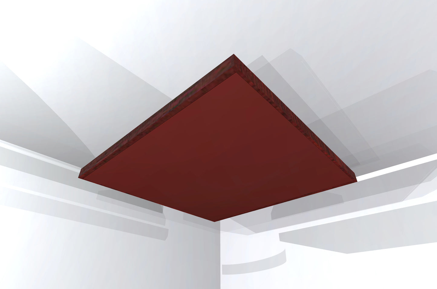CEILING BAFFLE - Wine & Red Mahogany