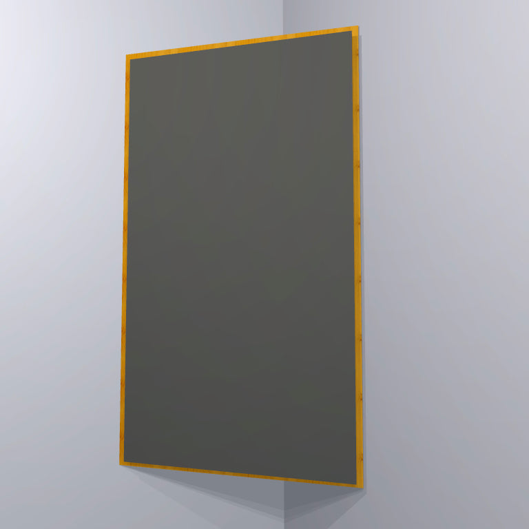 CORNER BASS TRAP - STEEL GREY & GOLDEN PECAN FRAMED