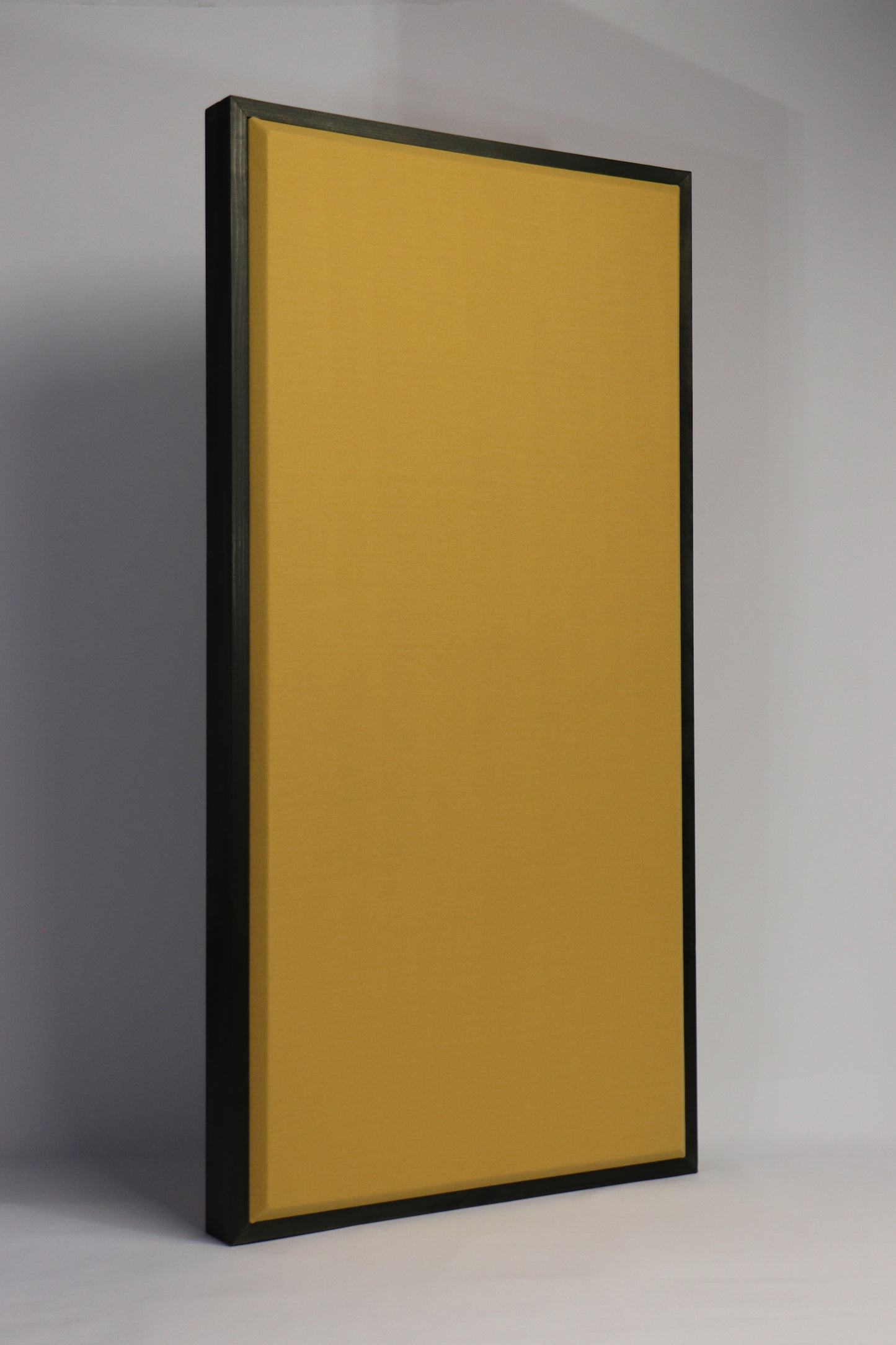 ACOUSTIC PANEL - GOLD & BLACK WOOD FRAMED