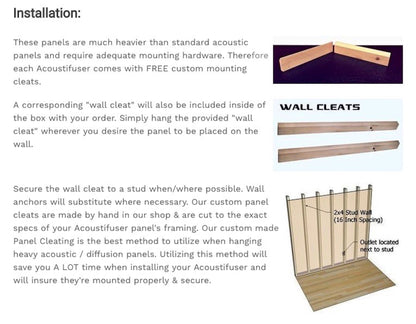 ACOUSTIFUSER - Hybrid Acoustic Panel - Hunter & Special Walnut