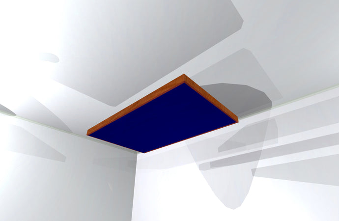 CEILING BAFFLE -  Navy Blue & Gunstock