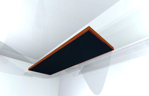 CEILING BAFFLE -  Black & Gunstock