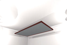 CEILING BAFFLE -  Steel Grey & Red Mahogany